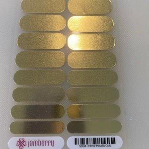 “Mirror Metalic Gold” (full set) Jamberry Wraps